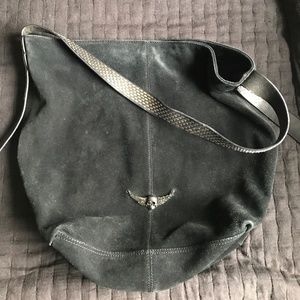 Zadig and Voltaire Studded Suede  Bag
